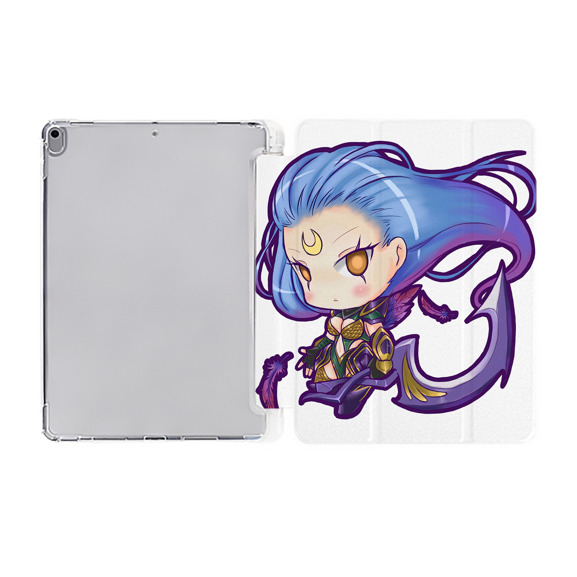 （画像用） リーグ・オブ・レジェンド League of Legends LOL IPad ケース ペン収納付き 三つ折りスタンド PUレザー×シリコン 対応機種9.5/10.5/10.9インチ